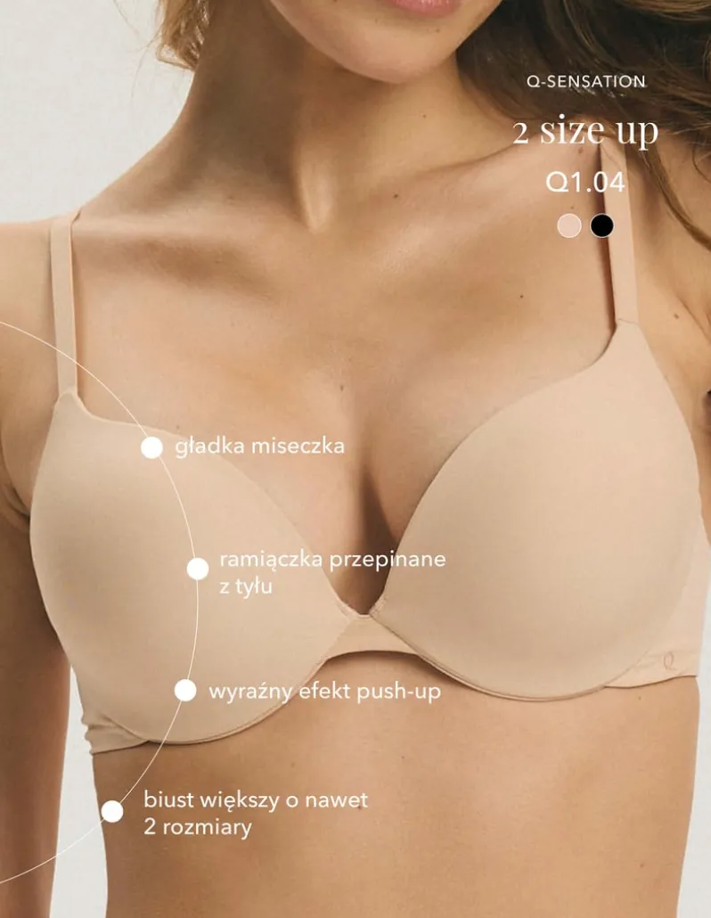 Biustonosz super push-up Q1.04 2 size up