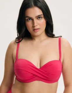 Góra od bikini bandeau na większy biust Base