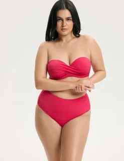 Góra od bikini bandeau na większy biust Base
