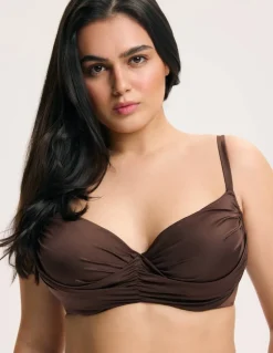 Góra od bikini bandeau na większy biust Goddess